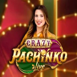 Crazy Pachinko slot logo by Evolution at Betory Casino